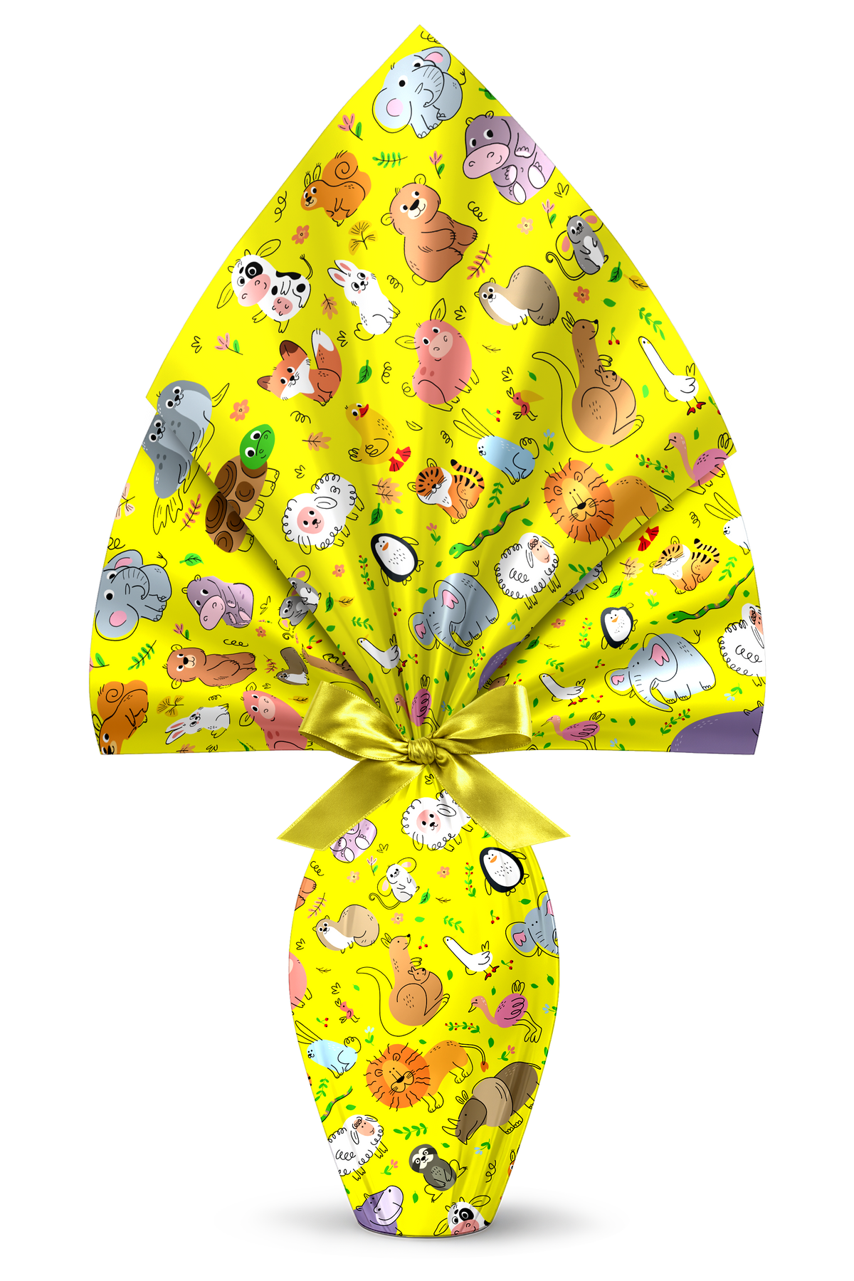 INCARTO PER UOVA DI PASQUA PPL 090X090 3 COLORI ASSORTITI NOCE