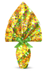 INCARTO PER UOVA DI PASQUA PPL 140X140 METALLIZZATO OGLIO GIALLO
