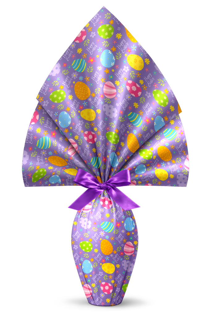 INCARTO PER UOVA DI PASQUA PPL 180X180 METALLIZZATO TRONTO LILLA