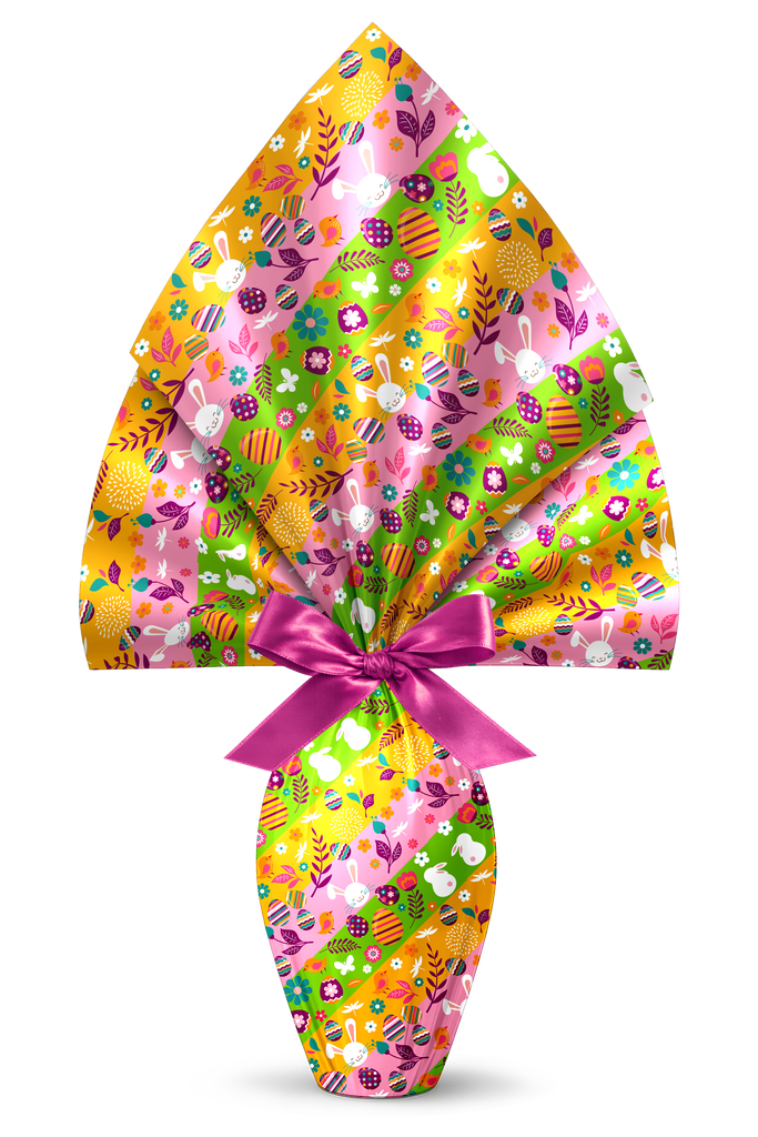 INCARTO PER UOVA DI PASQUA PPL 140X140 METALLIZZATO OGLIO ROSA