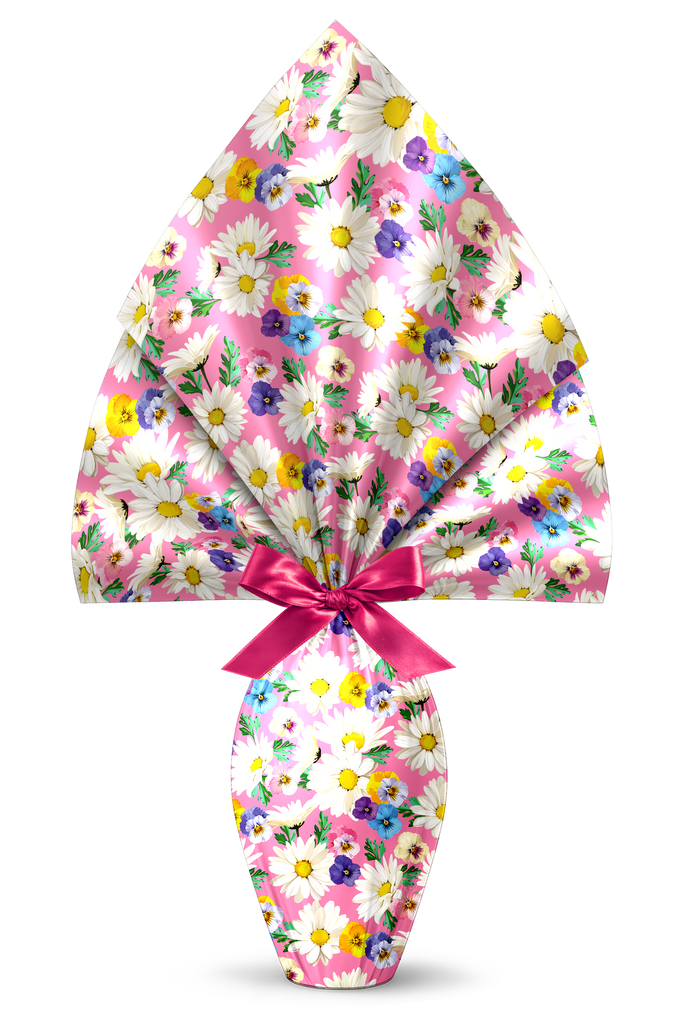INCARTO PER UOVA DI PASQUA PPL 140X140 METALLIZZATO PANARO ROSA