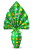 INCARTO PER UOVA DI PASQUA PPL 160X160 METALLIZZATO TRONTO VERDE