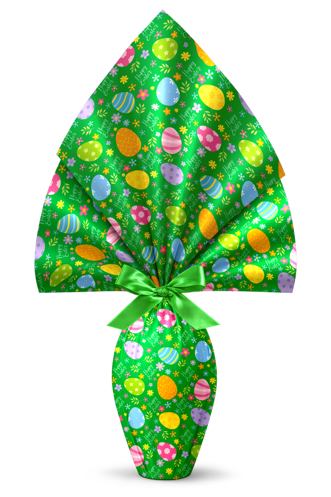 INCARTO PER UOVA DI PASQUA PPL 160X160 METALLIZZATO TRONTO VERDE