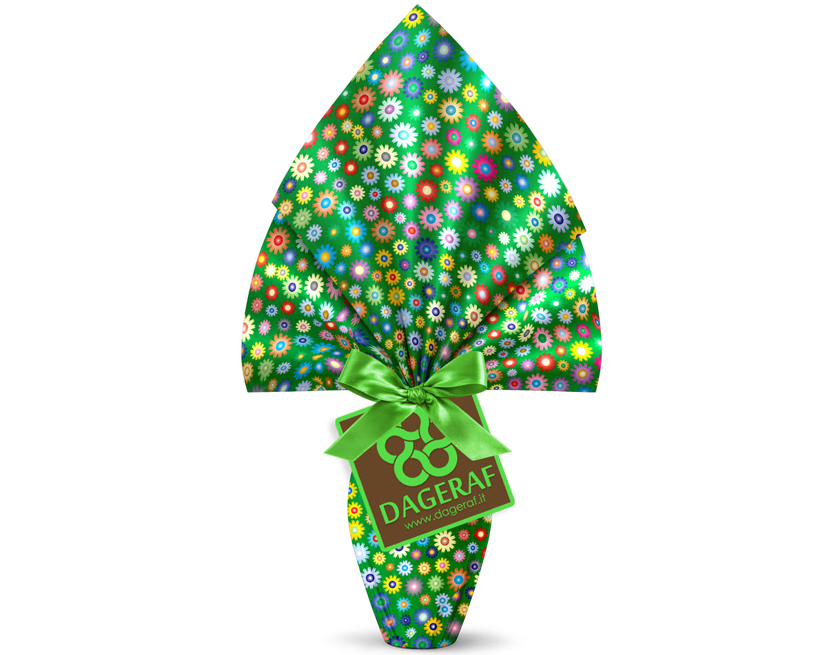 INCARTO PER UOVA DI PASQUA PPL 080X080 METALLIZZATO GIOIA VERDE