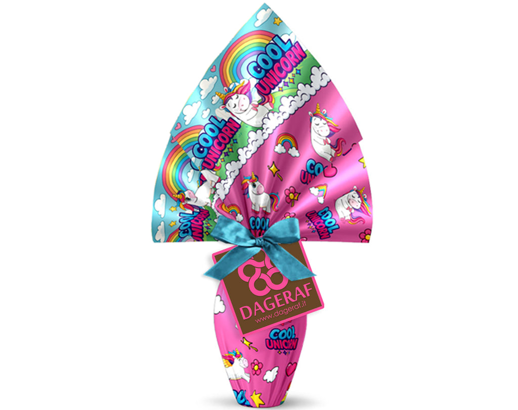 ENVOLTORIO DE HUEVOS DE PASCUA PPL 090X090 UNICORNIO METÁLICO