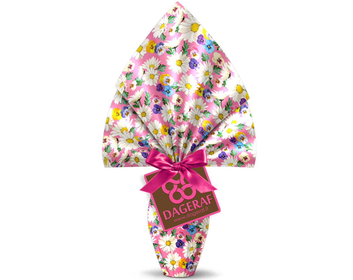 PAASPAKKET PAPIER PPL 330X330 GEMETALLISEERD ROZE PANARO