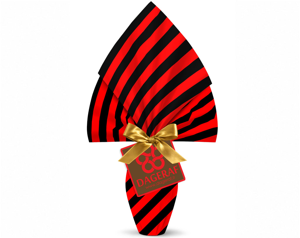 INCARTO PER UOVA DI PASQUA PPL 100X100 TIFOSO ROSSO NERO