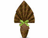 EMBALLAGE POUR ŒUFS DE PÂQUES PPL 100X100 NACRÉ PISTACHE MARRON